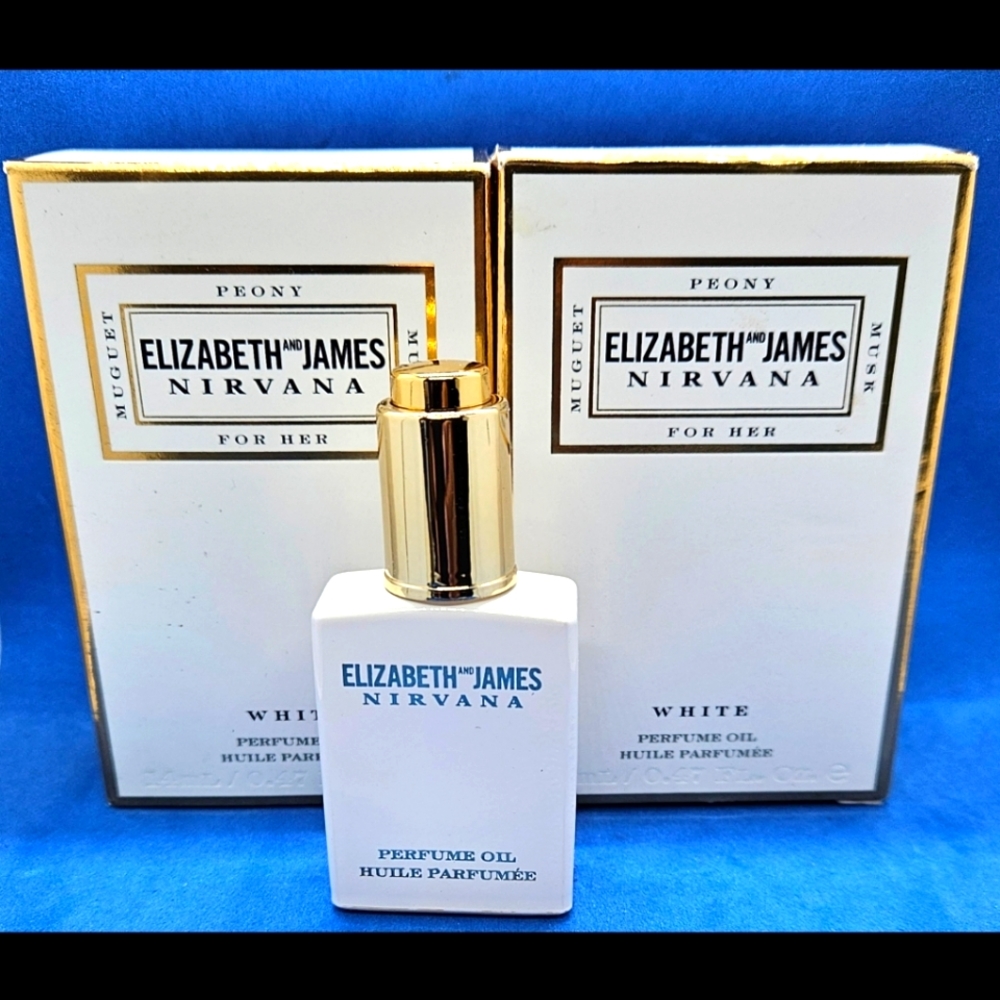 Elizabeth and James Nirvana White Perfume Oil for Her 0.47 Fl. oz (LOT OF 2)